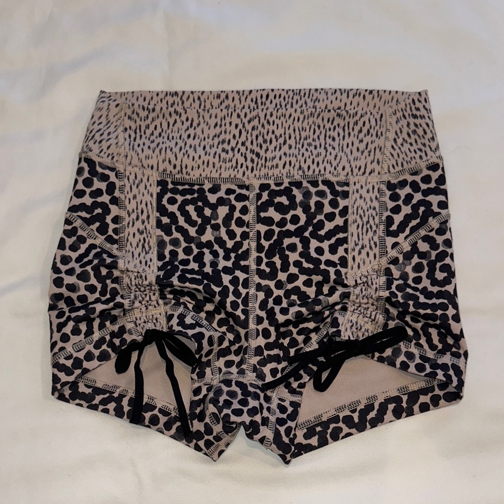 Lululemon Athletica Leopard Print Shorts